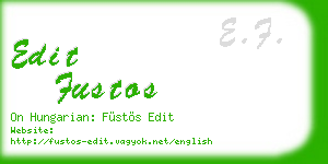 edit fustos business card